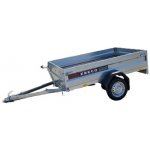 EBECO N5 - Jednonápravový sklápěcí NEBRZDĚNÝ přívěs - zesílená náprava do 1350 kg - 40cm BOČNICE | Zboží Auto