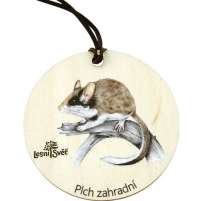 Lesní svět Dřevěná medaile klasik plch – Zboží Dáma