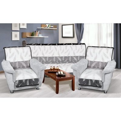 Bellatex potah na sedačku Karmela 3264-737 Šedá 150x200 cm, 2ks 65x150 cm – Zboží Mobilmania