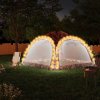 Příslušenství k zahradnímu stanu a altánu vidaXL 92236 Party stan s LED světly 4 boční stěny 3,6 x 3,6 x 2,3 m Maskáčová
