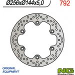 NG brzdový kotouč zadní HONDA XL 1000V 03-11, CBR 1100XX 97-04, X11 00-03, VFR 750F 86-89, CB 1300 05-12 (256X144X5 mm) (6X10,5 mm) – Zboží Mobilmania