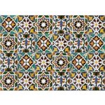 Crearreda samolepicí dekorace hliníkové do kuchyně za sporák Bellacasa zelené dlaždice 67210 Green Tiles (47 x 65 cm) – Zboží Dáma