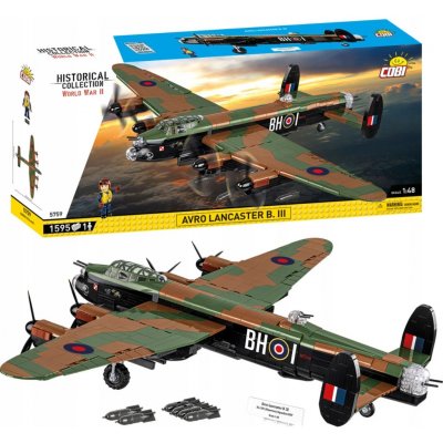 COBI 5759 World War II Britský těžký bombardér AVRO Lancaster B. III 1:48 – Sleviste.cz
