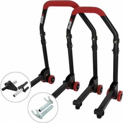 Sefis M20 sklopný univerzální moto stojan přední a zadní set - vidle / háky – Sleviste.cz