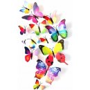 Živá Zeď Barevní 3D Motýlci vícebarevní 6 - 12 cm