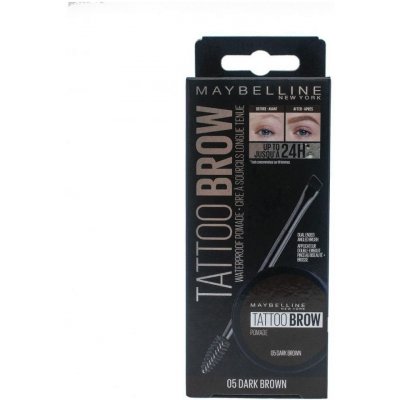 Maybelline Brow Tattoo Lasting Color Pomade gelová pomáda na obočí 05 Dark Brown 4 g – Zboží Mobilmania