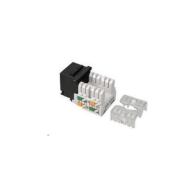 Solarix Zařezávací keystone CAT5E UTP RJ45 černý svorkovnice 90° SXKJ-5E-UTP-BK-90 – Hledejceny.cz