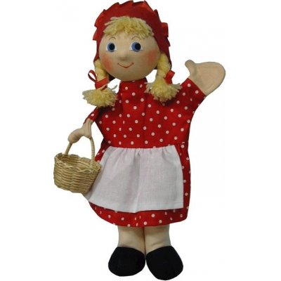 Moravská Ústředna Brno maňásek Karkulka s košíkem puntíkovaná – Zboží Dáma