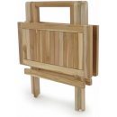 Zahradní stůl Zahradní dřevěný skládací stolek DIVERO výška 50 cm