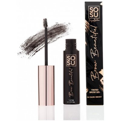 SOSU Cosmetics Brow Beautiful gel na obočí 04 Dark Ebony 5 ml