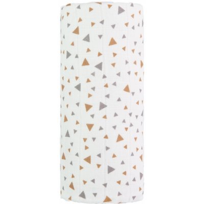 T-tomi Velká bavlněná tetra osuška beige triangles / béžové trojúhelníky – Zboží Dáma