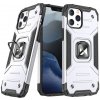 Pouzdro a kryt na mobilní telefon Apple Wozinsky Ring Armor Case / 3v1 Apple iPhone 13 PRO MAX stříbrné