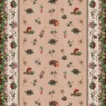 Sareha Ubrus PVC s textilním podkladem vánoční 1741-02 Vánoční štola režná š.140cm – Zboží Dáma