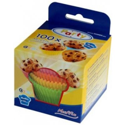 Dortisimo košíčky na muffiny nepromastitelné Barevné 5x3 cm 100ks – Hledejceny.cz