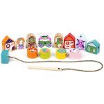 RAPPA Navlékací pohádka 13 dřevěných dílů a 8 předloh – Zboží Mobilmania