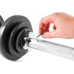 Hop-Sport Sada litinových činek 2x10kg s prodlouženým hřídelem – Zboží Mobilmania