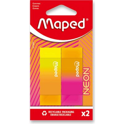 MAPED Sada dvou pryží Neon 164565 – Hledejceny.cz