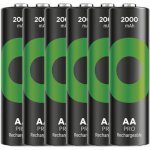 GP ReCyko Pro AA 2000mAh 6ks 1032226200 – Zboží Mobilmania