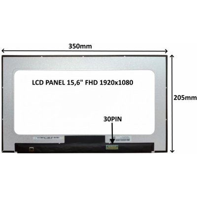 SIL LCD PANEL 15,6'' FHD 1920x1080 30PIN MATNÝ / BEZ ÚCHYTŮ 77042505 – Sleviste.cz