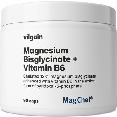 Vilgain Hořčík bisglycinát + B6 90 kapslí – Hledejceny.cz