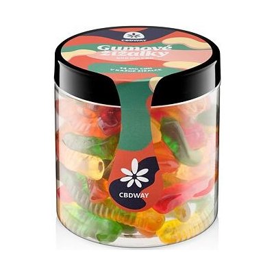 CBD WAY Gumové žížalky 500 mg 200 g – Zboží Dáma