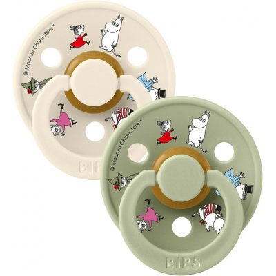 Bibs Moomin Dudlíky kaučuk kulaté 2ks Dancing Candy Apple Mix – Sleviste.cz