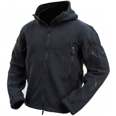 KOMBAT Mikina FLEECE RECON s kapucí ČERNÁ