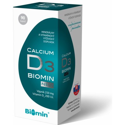 Biomin Vápník + D3 90 kapslí – Hledejceny.cz