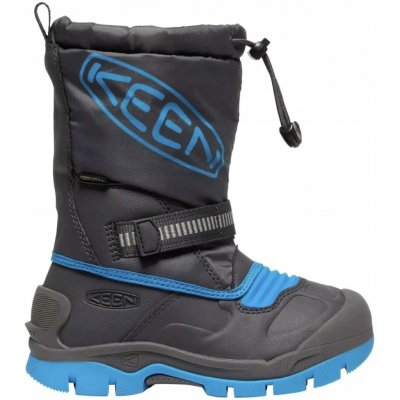 Keen Snow Troll WP JR magnet blue aster Šedá – Zboží Dáma