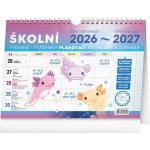 Školní plánovací s háčkem 30 x 21 cm 2027 – Zboží Dáma
