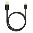 usb kabel Axagon BUMM-AM10QB Micro USB, 2A, 1m, černý