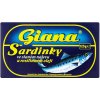 Konzervované ryby Giana Sardinky ve slaném nálevu a rostlinném oleji 125g