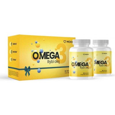 MOVit Energy Dárkové balení Omega 3 Rybí olej 180 tobolek – Hledejceny.cz