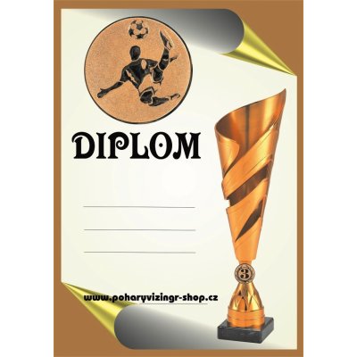 VIZINGR Nohejbal diplom A4 č.22 – Zboží Dáma