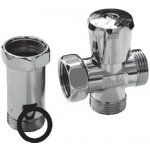 mezikus s ventilem pro připojení pračky 3/4" x 3/4" x 3/4" – Sleviste.cz