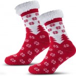 Ponožky na spaní STROMEČEK červená – Zboží Mobilmania