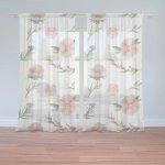 Sablio Záclony Malované květy: 2ks 150x250cm – Hledejceny.cz