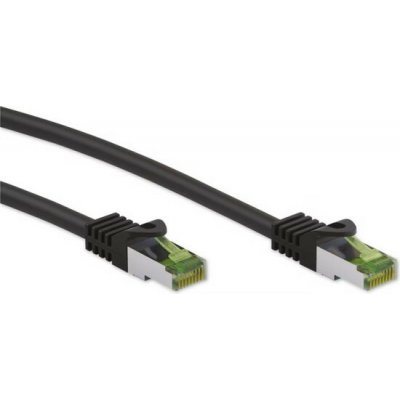 Goobay 21.92.4028 S/FTP patch, kat. 8.1, LSOH, 15m, černý – Zboží Živě