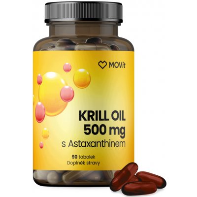 MOVit Energy Omega Krill Oil 500 mg s Astaxanthinem 90 kapslí – Hledejceny.cz