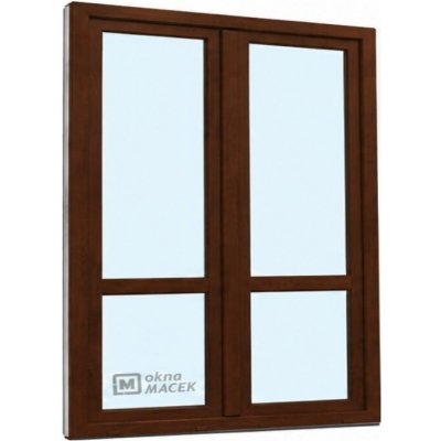 Kömmerling balkonové dveře 70 AD s příčkou O+OS klapačka levé tmavý dub/tmavý dub 150 x 210 cm jednostranná klika + madýlko + PVC rám – Hledejceny.cz