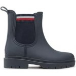 Tommy Hilfiger Rain Boot Ankle Elastic FW0FW06774 black BDS – Zboží Dáma