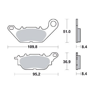 Brzdové destičky TRW Lucas zadní YAMAHA GPD 125 N-Max rok 15-24 – Sleviste.cz