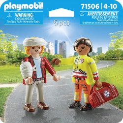 Playmobil 71506 DuoPack Záchranářka s pacientem