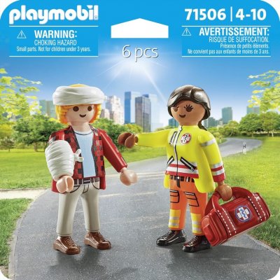 Playmobil 71506 DuoPack Záchranářka s pacientem – Zboží Dáma