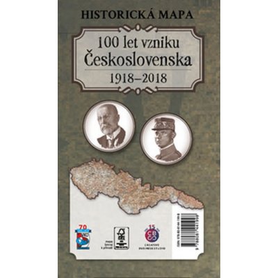 Historická mapa 100 let vzniku Československa 1918 – 2018 – Zboží Dáma