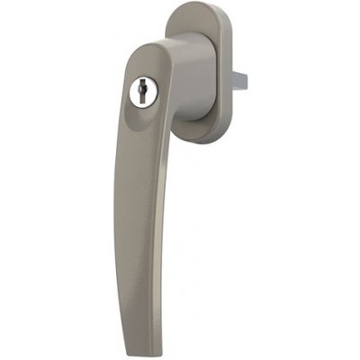 ROTO Okenní klika VICTORY uzamykatelná Barva: Saténová (nová stříbrná), Délka čtyřhranu: 35 mm – Sleviste.cz