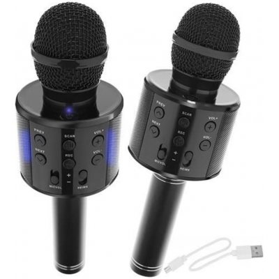 Izoxis Karaoke bluetooth mikrofon Černá – Zboží Dáma
