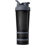 Vilgain Shaker Pro 2Go –⁠ stylový shaker se dvěma zásobníky, kovovou spirálou a praktickým poutkem, na protein či tablety – Zboží Mobilmania