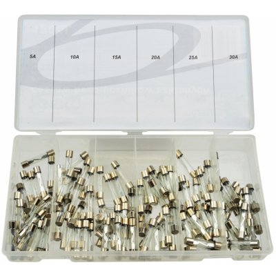 Sada skleněných pojistek 120ks GEKO – Sleviste.cz