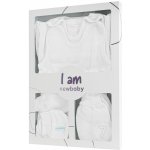 New Baby 7-dílná kojenecká soupravička do porodnice I AM bílá – Sleviste.cz